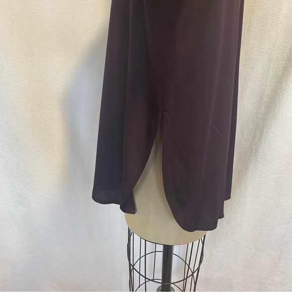 Vince XS pure silk dark purple blouse - Picture 4 of 8